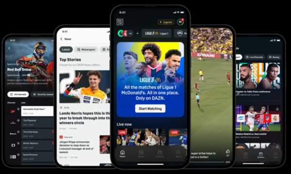 Deportes en vivo en DAZN (Fuente Google)